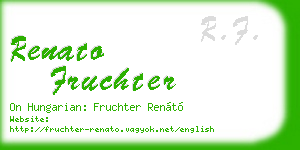 renato fruchter business card